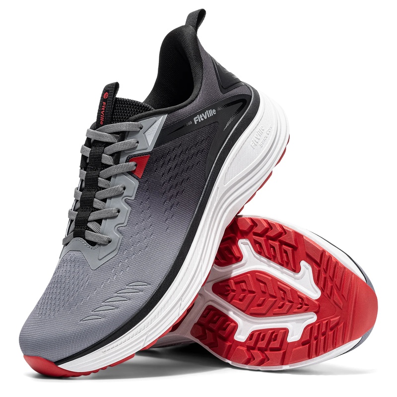 Wide Toe Box Running Sneakers - Мужские спортивные кроссовки Fitville с широкой
