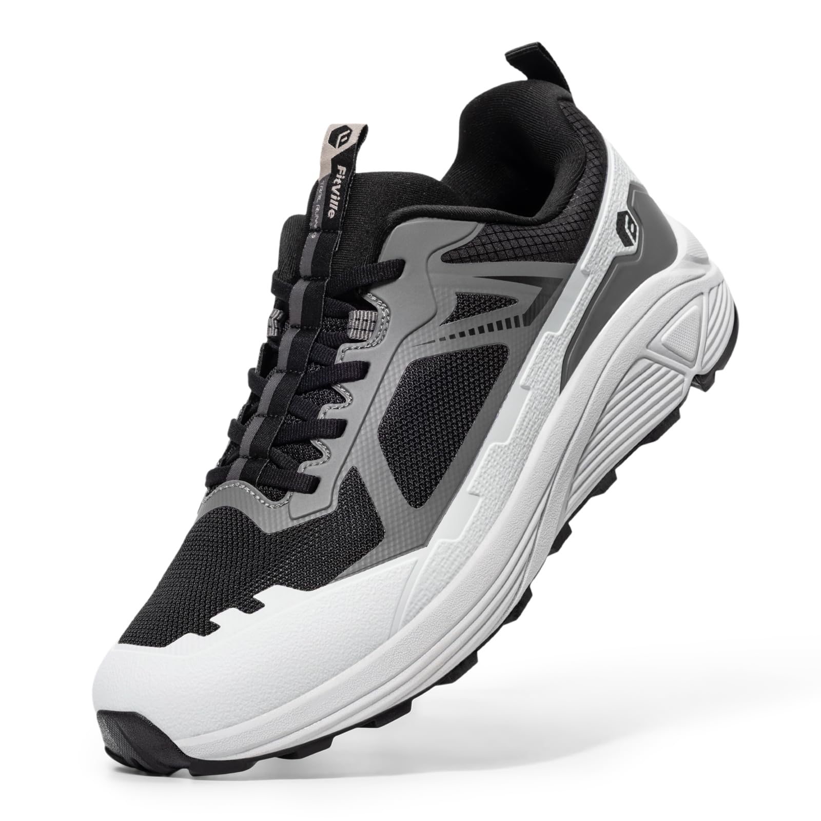 Anti Slip Trail Running Sneakers - Мужские кроссовки FitVille для трейлраннинга, широкая