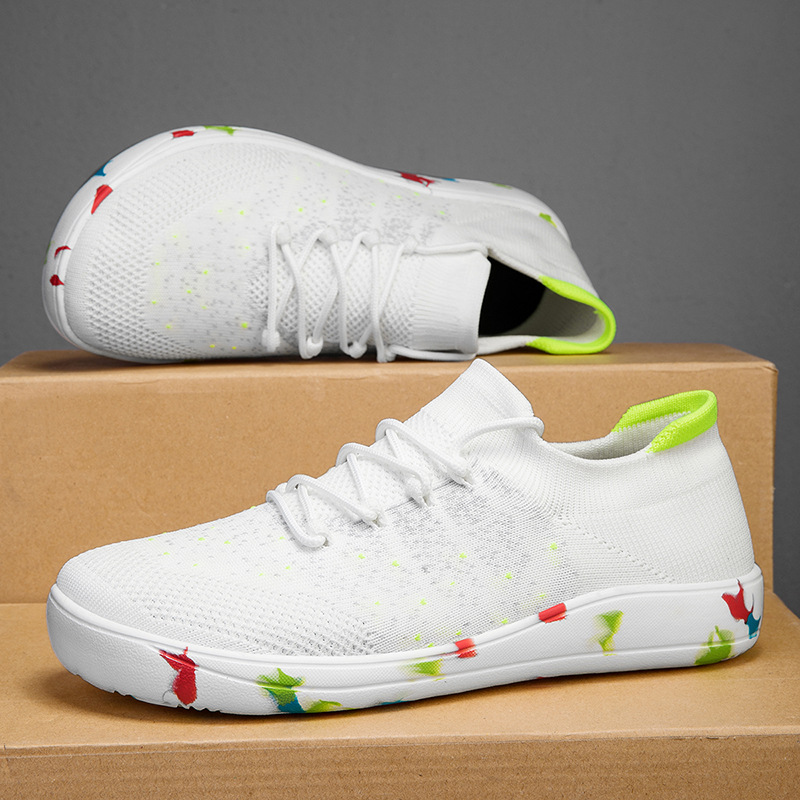 Новые мужские повседневные кро – обзор и цена Knit Fabric Lace Up Sneakers