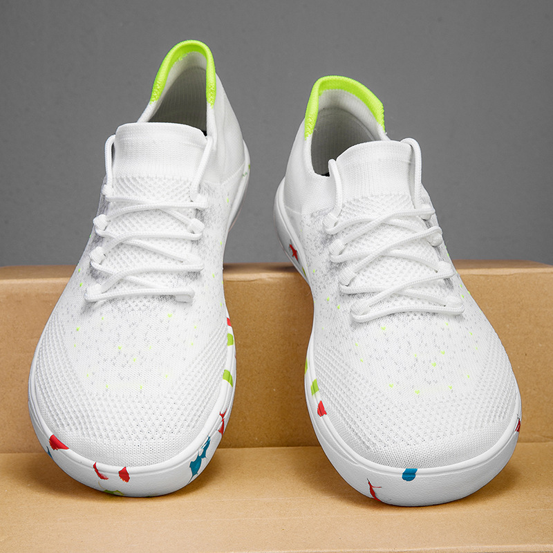 Новые мужские повседневные кро – обзор и цена Knit Fabric Lace Up Sneakers