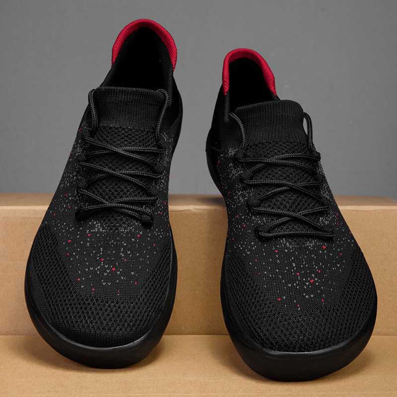 Новые мужские повседневные кро – обзор и цена Knit Fabric Lace Up Sneakers