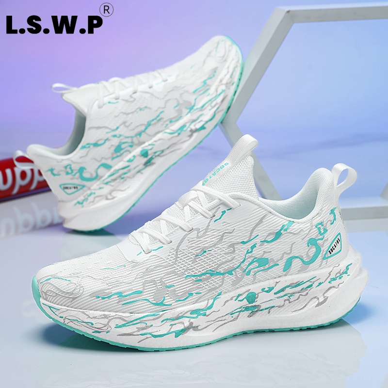 Женские кроссовки с амортизиру – обзор и цена Knit Fabric Lace Up Sneakers